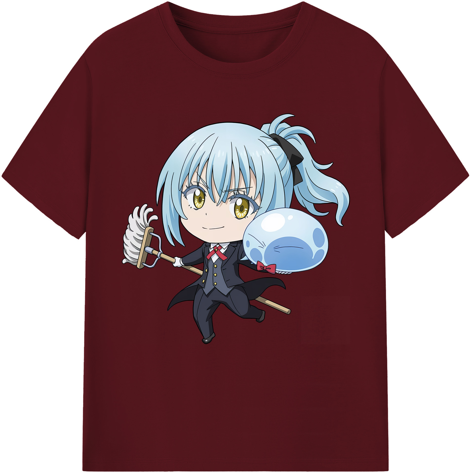 （画像用） 転スラ Regarding Reincarnated to Slime 綿100％半袖Tシャツ（フロントプリント）